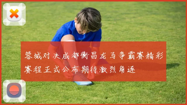 蓉城对决成都衡昌龙马争霸赛精彩赛程正式公布期待激烈角逐